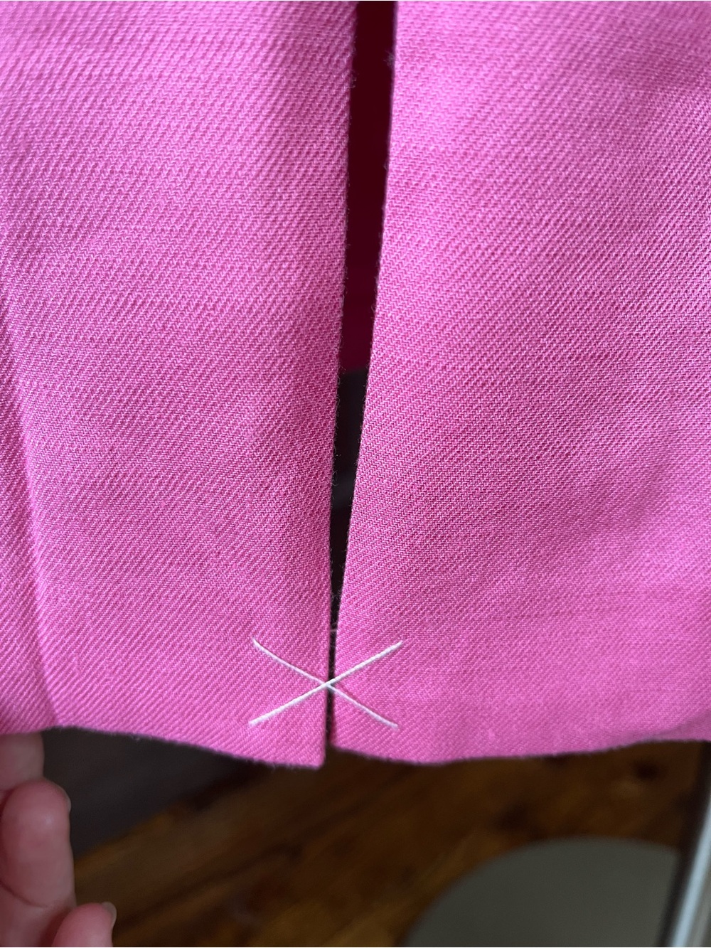 Ann Taylor The Seamed V-Neck Sheath Dress Linen Blend Sleeveless Pink Sz 12 NWOT - Picture 4 of 10